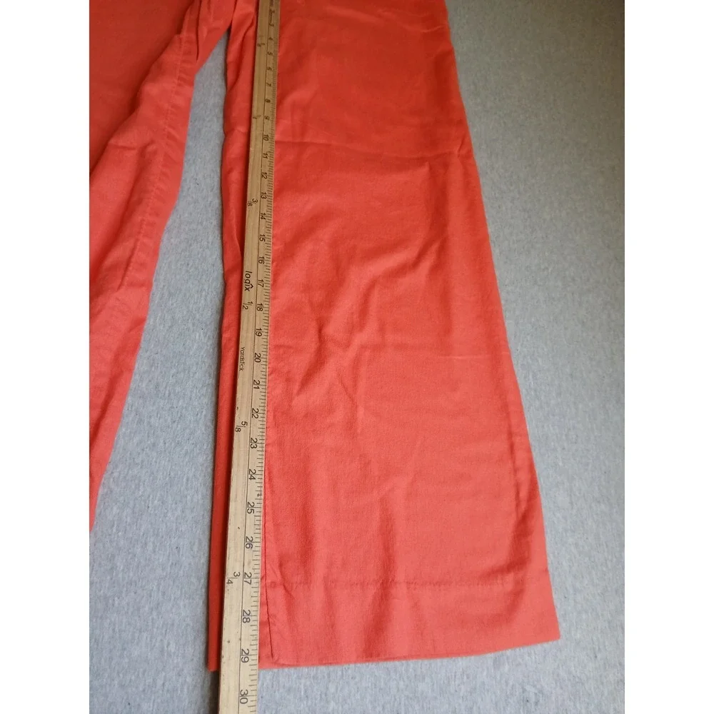 Banana Republic Pants Small Linen Wide Leg Resort Beach Cruise Boho Coral